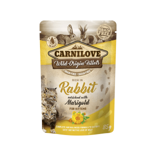 Carnilove Cat Pouch Kitten Rabbit & Marigold 85g