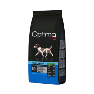 Optima Nova Dog Puppy Medium Chicken&Rice 12kg