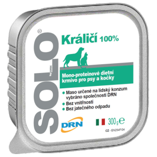 SOLO Coniglio 100% (králík) vanička 300g