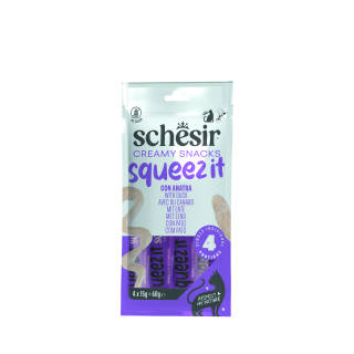Schesir Cat kapsa Squeez It Kachna krém 4x15g