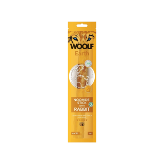 WOOLF pochoutka Earth NOOHIDE XL Stick with Rabbit 85g