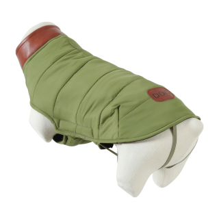 Obleček prošívaná bunda pro psy LONDON khaki 25cm Zolu