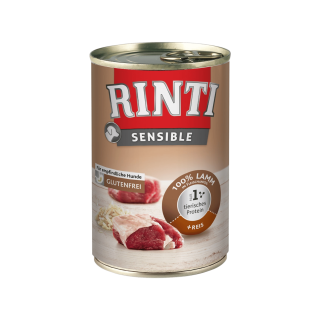 Rinti Dog Sensible konzerva jehně+rýže 400g