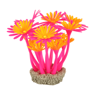 Akvarijní dekorace FLOWERS 3 růžová/oranžová Zolux