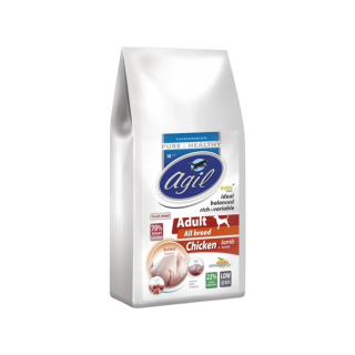 Agil Adult All Breed Low Grain Chicken&Lamb&Tuna 10kg