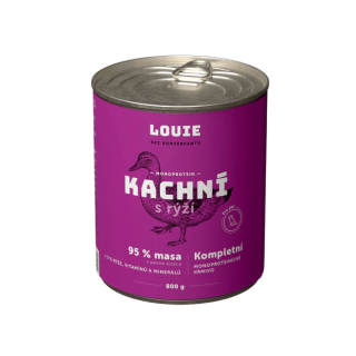 Louie Dog konz. Kachní s rýží 800g