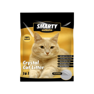 Podestýlka Smarty Exclusive silikát, bez vůně 16l