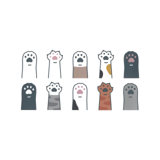 Podložka pro kočky pod misku, tlapky S růžová Zolux