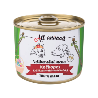 All Animals kočkopes konz. Velikon.menu králík+sm.200g