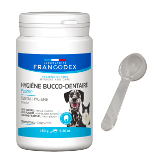 Francodex Zubní pasta v prášku pes, kočka 150g
