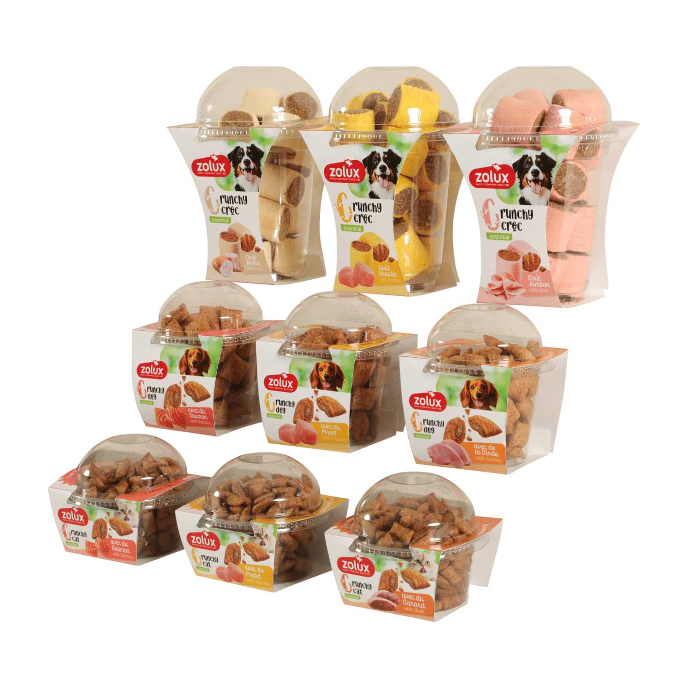 Pochoutka pes CRUNCHY XL Drůbež 240g Zolux
