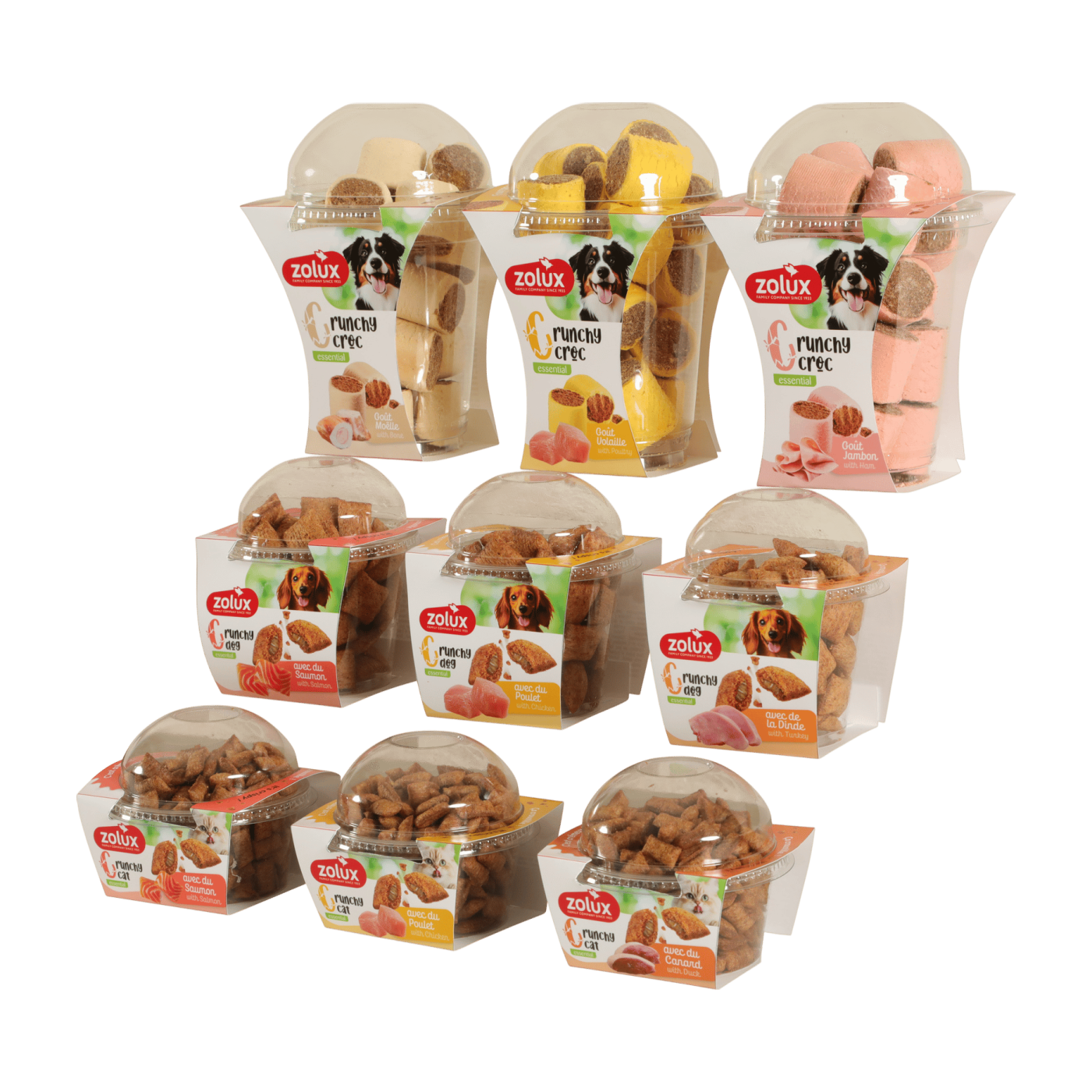 Pochoutka kočka CRUNCHY Kachna 80g Zolux