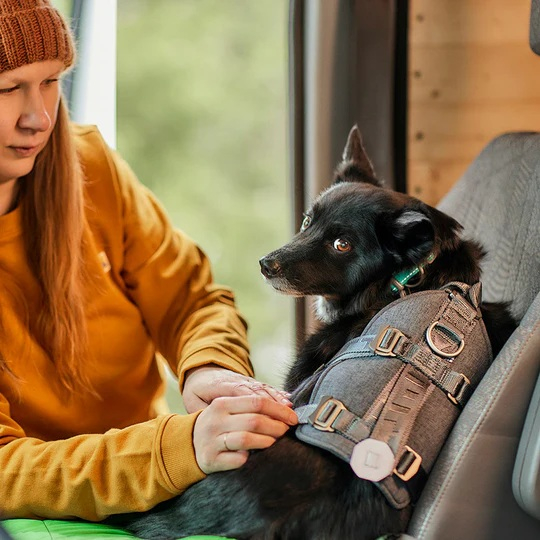 Postroj Hurtta Travel Harness ECO ostružinový 0-5kg