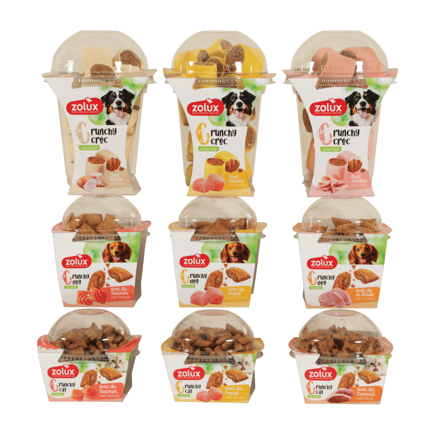 Pochoutka kočka CRUNCHY Kachna 80g Zolux